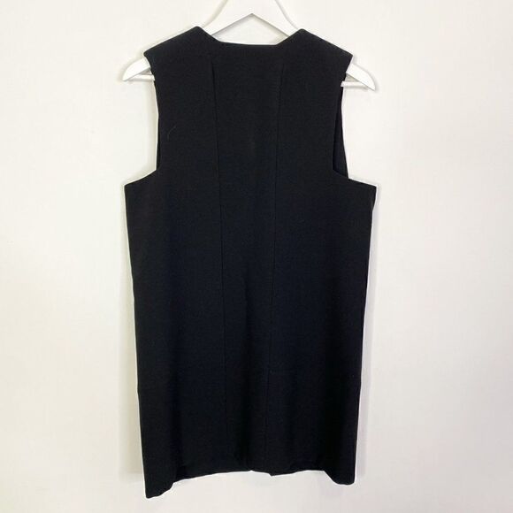 RAD by Rad Hourani Black Ponte Knit Zip Up Vest - Picture 2 of 5